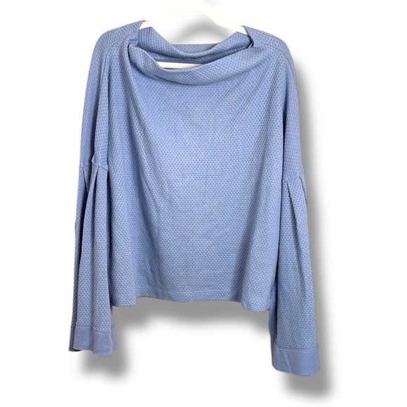 NWT Free People We the Free Bunny Long Sleeve Boatneck Cropped Tee Size XL - Picture 1 of 7